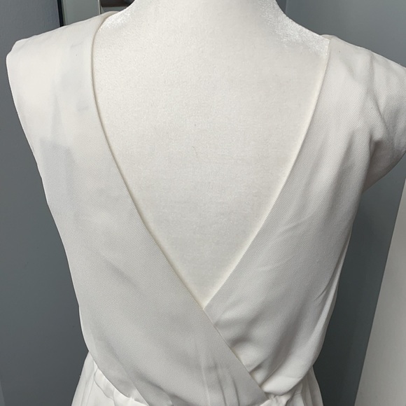 Maje Rushane Women's White Robe Imprimee Dress NWT - Picture 7 of 11